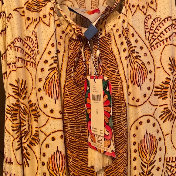 Farm Rio x Anthropologie Boho Halter Mini Dress - Picture 6 of 6